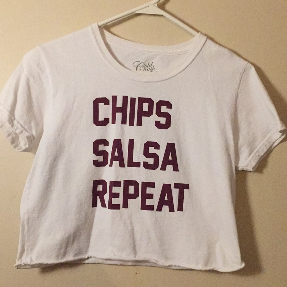 white crop top